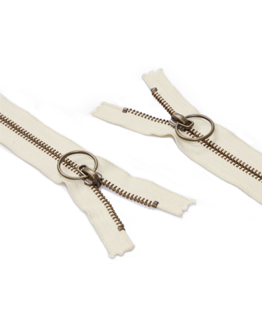 全棉布帶金屬拉鏈